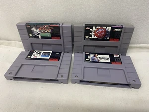 Super Nintendo Sports Lot-Ken Griffey/NBA Jam/ NHL 95/Madden 97 - Tested+Working - Picture 1 of 24
