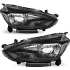 Headlights Assembly For 2016- 2019 Nissan Sentra Sedan Black Headlamps Pair Set Nissan Sentra