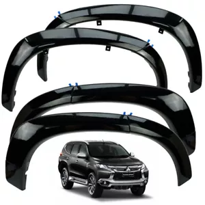 Fender Flares Genuine Black Fits Mitsubishi Pajero Montero Sport Suv 2016 2018 - Picture 1 of 8