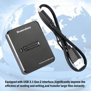 USB3.1 Docking Station Support Dual protocal SSD with M.2 SATA and M.2 NVME F2 - Afbeelding 1 van 11