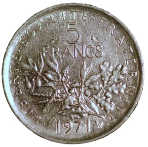 France 5 Francs 1971 KM# 926a.1 - Picture 1 of 2