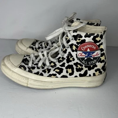 Zapatillas altas Converse Chuck 70 Hi 'Logo Play' con estampado de leopardo talla W7,5 Foto 1 de 4