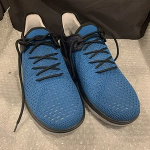 NWT Johnson & Murphy Lt Blue Lace Up Knit Sneaker/Shoe Mens size 11M 25-8567 - Picture 1 of 11