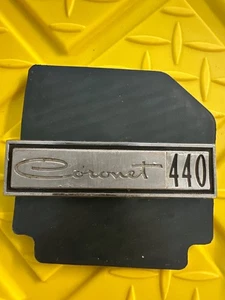 Dodge Coronet 440 Door Badge Emblem OEM Mopar Pitted - Picture 1 of 5