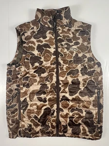 Drake Waterfowl MST Synthetic Down Pac-Vest Men Med Duck Camo Logo Embroidered - Picture 1 of 13