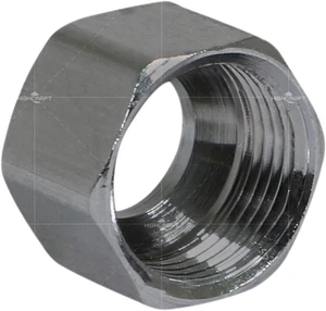 D61-12DS Messing Mutter für Klemmrohrverschraubungen 1/2" Außendurchmesser Anschluss Chromplatte - Bild 1 von 5