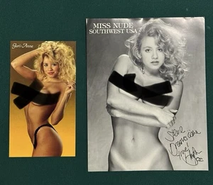 Glori-Anne Gilbert signed Akt Foto & Postkarte Set handsigniert Erotik Schauspielerin - Bild 1 von 3