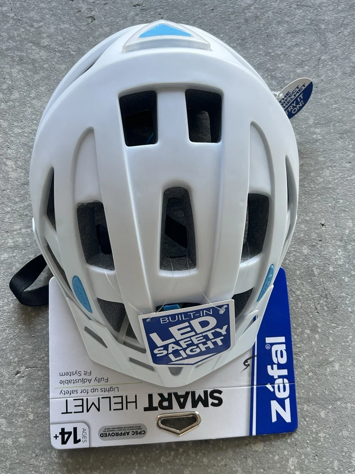 NUEVO Casco de Bicicleta Zéfal 5117b Seguridad Incorporado LED Iluminación Bicicleta Edad 14 a Adulto Foto 1 de 4