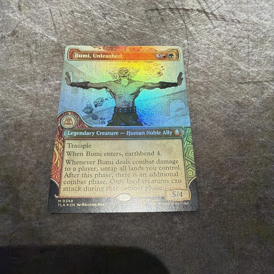 Bumi, Unleashed (Showcase Foil) 0348 - Avatar: The Last Airbender TLA - MTG - NM - Image 1 of 2
