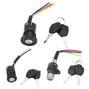 Scooter Tricycle Ignition Key Keys 3 Wire Easy To Install High Quality - Picture 1 of 33