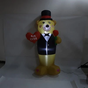 Decorazione Gonfiabile 185CM San Valentino Mr. Bear IP44 U.S. Standard 100-120V - Foto 1 di 24