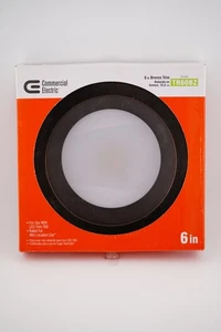 Commercial Electric TR60BZ 6" Bronze Trim LED Trim T60 - Picture 1 of 7