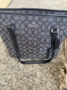 Coach Signature Zip Top Tote in Black F58294 Tote New🌸🌺 - Picture 1 of 18