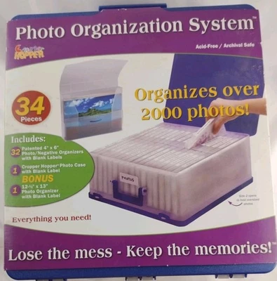 CROPPER HOPPER 34 PIECE PHOTO ORGANIZATION SYSTEM STORES 2000 - Image 1 of 3
