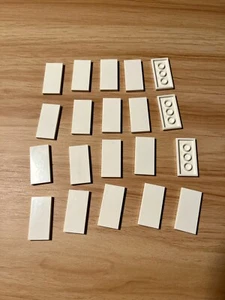NEW LEGO White 2x4 Tiles 87079 Qty 20 - Picture 1 of 1