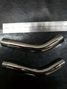 Brand New Delta Shower Arm Head Nipple Polished Chrome (2 pieces) - Picture 1 of 2