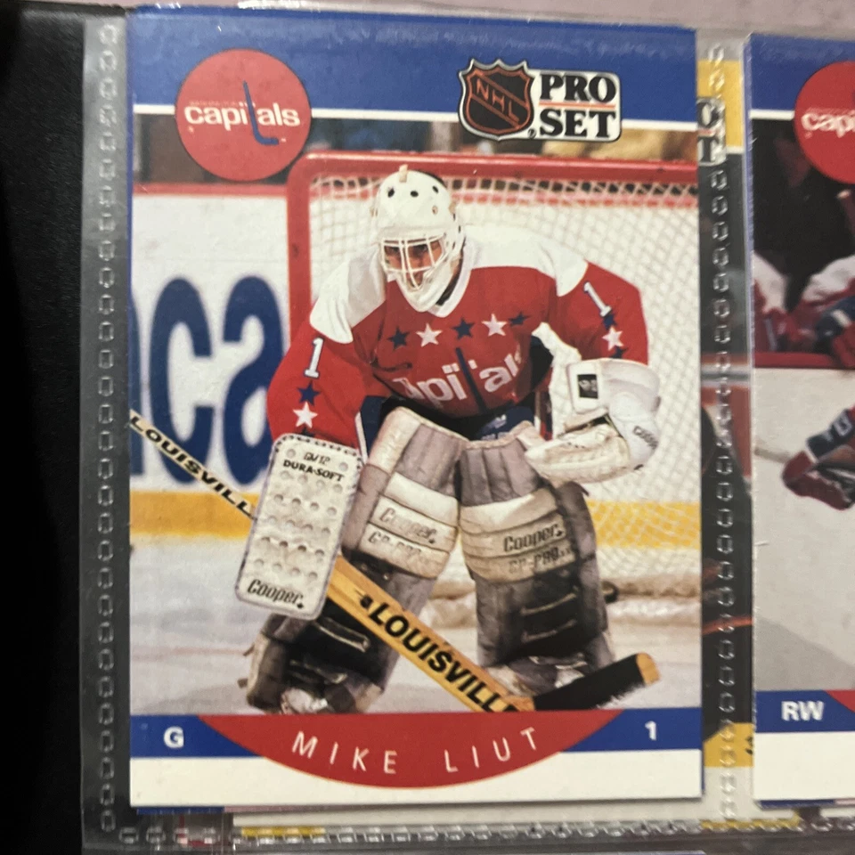 1990-91 Pro Set Hockey Mike Liut #316 Washington Capitals - Image 1 of 1