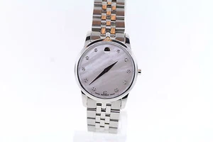 Ladies Movado 0606612 MUSEUM CLASSIC MOP Stainless Steel Diamond Accent Watch - Picture 1 of 25