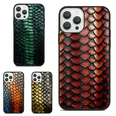 Анти царапины чехол для Samsung Galaxy Motorola Apple iPhone зеленый искусства ящерица кожи - Изображение 1 из 4