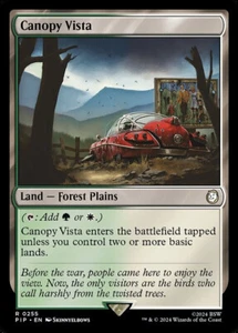 x4 casi nuevo (juego) Canopy Vista, MTG, Fallout, Magic the Gathering, 255 - Imagen 1 de 1