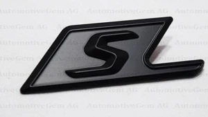 S AMG Trunk Emblem Matte Black Badge Sticker Decoration Mod C63S E63S G63S - Picture 1 of 3