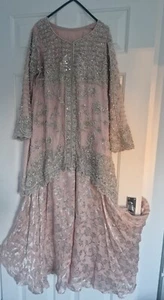 pakistani indian wedding party wear dress used - Picture 1 of 12