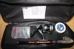 Compact 2.4m Fishing Rod and Reel Combo - Lightweight Carbon Fiber Adventure Kit - Picture 1 of 4