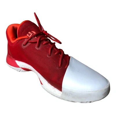 Adidas James Harden Vol 1 Youth Basketball Shoes Red White BY3483 Boost Kids - Image 1 of 4