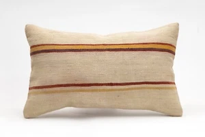 Decorative Pillow Cover, 12x20 in, Kilim Pillow, Turkish Pillow, Sofa Cushion - Picture 1 of 4