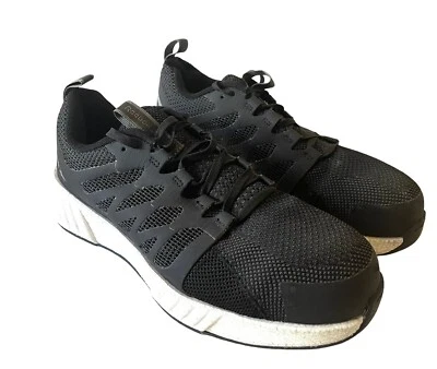 REEBOK Fusion Flex Weave Womens 10.5M Black Floatride Energy Safety Toe Shoes - Image 1 of 4