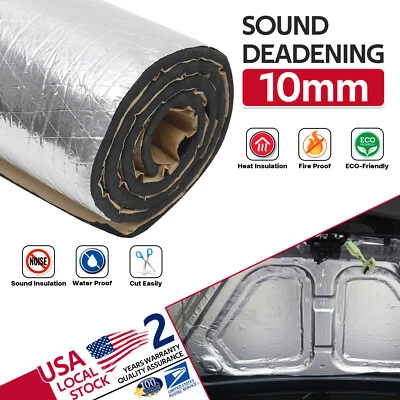 80"x40" Sound Deadener Heat Shield For Car Firewall Hood Floor Insulation Mat US - Image 1 of 4