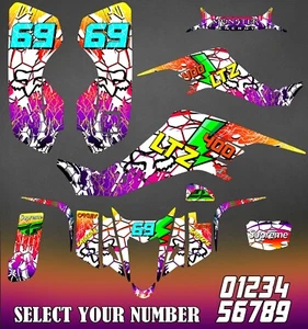 LTZ 400 Suzuki Wrap Graphics Stickers kit Decals ATV Quad 2003-2008 KFX 400 - Picture 1 of 1