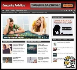 Superar la adicción Sitio web del blog de nicho Ingresos de afiliados... - Photo 1/1