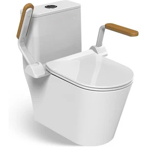 WC Sicherheitsgeländer Schwerlast Faltbar WC Handlauf Aluminium 480LBS Senior - Bild 1 von 13