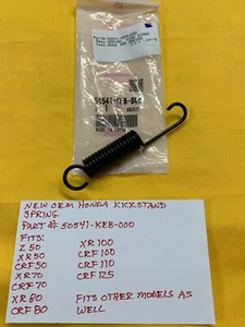 HONDA XR CRF 50 70 80 125 F CRF110 F soporte lateral resorte 50541-KE8-000 - Imagen 1 de 4