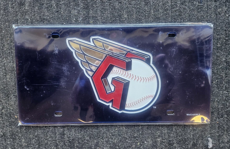 Cleveland Guardians Speciality Blue Acrylic Mirrored Car License Plate - Image 1 of 1