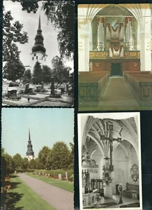 12 postales de iglesias de Dalarna, Suecia - Imagen 1 de 6