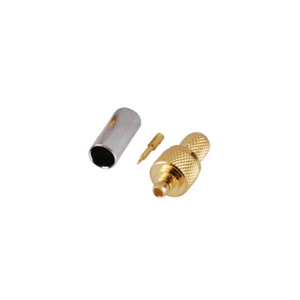 MMCX crimp male plug RF coaxial connector for RG58 LMR195 RG400 cable 50 Ohm - Picture 1 of 4