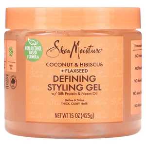 Defining Styling Gel, Coconut & Hibiscus + Flaxseed, 15 oz (425 g) - Picture 1 of 3