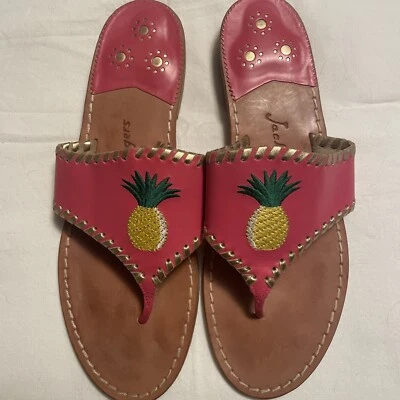 Lindas Sandalias Jack Rogers Talla 11 Rosa Piña Chanclas Vacaciones ¡Adorbes! Foto 1 de 4