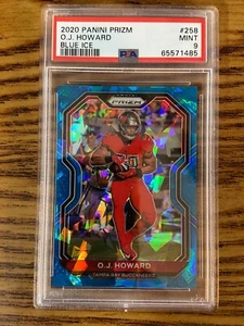 PSA 9 2020 Panini Prizm O.J. Howard #258 Blue Ice 22/99 - Bild 1 von 3