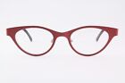 Rare Authentic See Eyewear 9010 C410 46mm Red Purple Cat Eye Glasses Holland