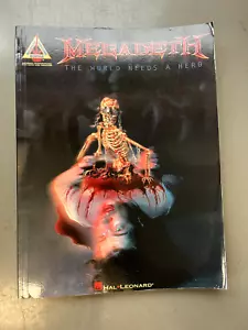 Megadeth - The World Needs a Hero, Guitar Tab Sheet Music Songbook, Tablature - Picture 1 of 4