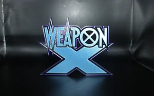 Waffe X 3D gedruckt Comic Logo Art - Bild 1 von 7