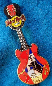 GUITARRA HOOKER GIRL SERIE DISTRITO ROJO AMSTERDAM NOV Hard Rock Café PIN LE - Imagen 1 de 1