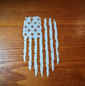 USA Flag Distressed decal sticker vinyl graphic American car truck window 3.0 - Picture 1 of 2