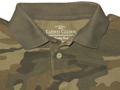 CAMISA POLO CAMUFLAJE XS 4/5 NIÑOS DESCOLORIDA VERDE GLORIA CAMUFLAJE NIÑOS 2 BTN USADA Foto 1 de 2