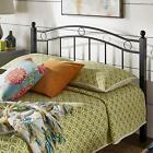 Lovely Traditional Sadie Black Metal Bed - Full Size
