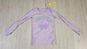 Childrens Place Girls Pajama Set Size 10 Mermaid Seashell Purple - Picture 1 of 16