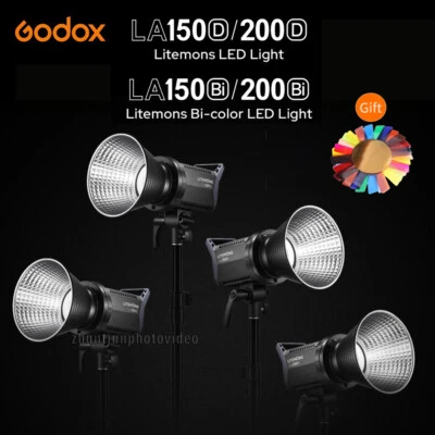 Godox LA150D/150Bi LA200D/200Bi LCD Panel Litemons LED Video Light APP Control - Image 1 of 4